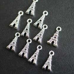 20 Eiffel Tower Charms, Pendants