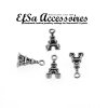 20 Eiffel Tower Charms, Pendants