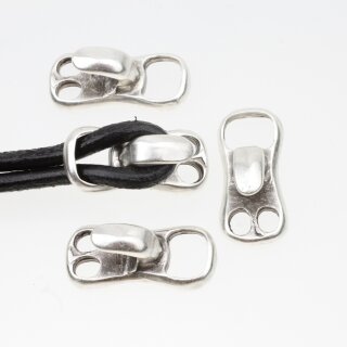 5 Antique Silver Hook Bracelet Clasp