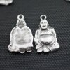 10 Buddha Anhänger, altsilber