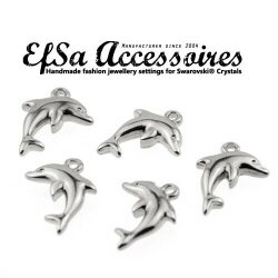 10 Mini Dolphin Charms Pendant