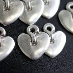 5 Heart Charms Pendants