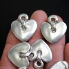 5 Heart Charms Pendants