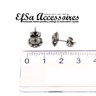 Ohrstecker Fassung fr 4 mm Chatons Swarovski Stein