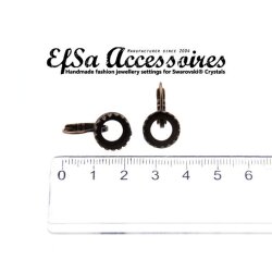 Ohrring Fassung fr 8 mm Chatons, Rivoli Swarovski Stein