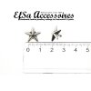 10 Antique Silver Star Rivets for leather craft