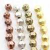 10 pcs. Facetted  Beads, Metal  Beads 7 mm, Antique Ciopper