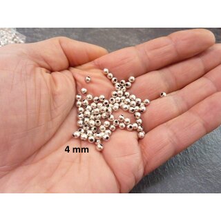 200 pcs. Round metal Beads 4 mm
