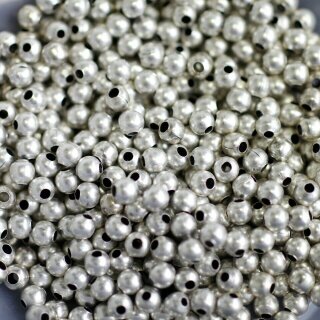 200 Stk. Runde Metall Perlen 4 mm