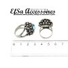 Ring setting for 8 mm Chatons or Rivoli Swarovski Crystals