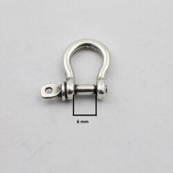 10 versilberte Schäkel-Verbinder, Armband- & Paracord-Verbinder, Schmuckverbinder