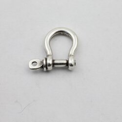 10 versilberte Schäkel-Verbinder, Armband- & Paracord-Verbinder, Schmuckverbinder