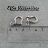 10 versilberte Schäkel-Verbinder, Armband- & Paracord-Verbinder, Schmuckverbinder