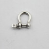 10 versilberte Schäkel-Verbinder, Armband- & Paracord-Verbinder, Schmuckverbinder