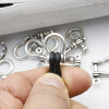 10 versilberte Schäkel-Verbinder, Armband- & Paracord-Verbinder, Schmuckverbinder
