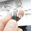 10 versilberte Schäkel-Verbinder, Armband- & Paracord-Verbinder, Schmuckverbinder