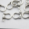 10 versilberte Schäkel-Verbinder, Armband- & Paracord-Verbinder, Schmuckverbinder