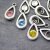10 Antique Silver Pendants setting for 8 mm Chatons Swarovski Crystals