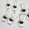 10 Victory sign Pendants