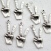 10 Victory sign Pendants