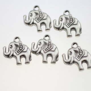 5 Elephant Pendants