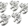 5 Elephant Pendants