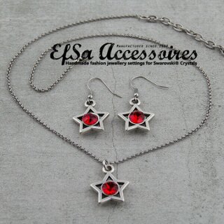 10 Stern Anhnger Fassung fr 8 mm Chatons Swarovski Stein