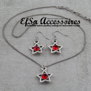 10 Stern Anhnger Fassung fr 8 mm Chatons Swarovski Stein