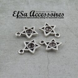 10 Star Pendants setting for 8 mm Chatons Swarovski Crystals