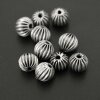 10 round metal Beads