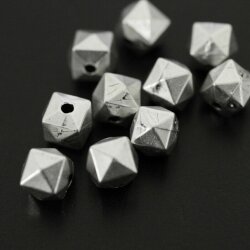 10 Dice, Cube Facetted  Beads