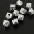 10 Dice, Cube Facetted  Beads