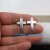 10 Antique Silver Cross Sliderbeads, Curved Cross Slider For Regaliz