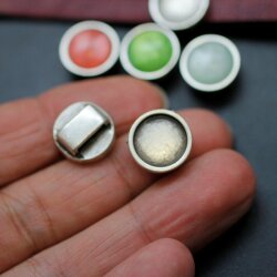 10 Stk. 12 mm Cabochons Schiebeperlen