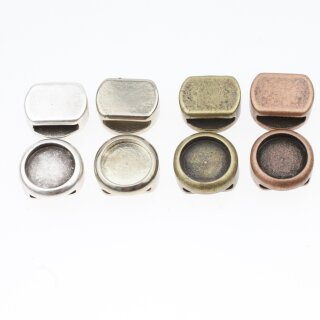 10 Schiebeperlen fr 10 mm Cabochons