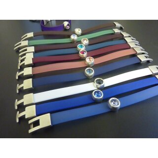 10 Stk. Schiebeperlen fr 10x2 mm Leder und 8 mm 1088 - Swarovski Crystal