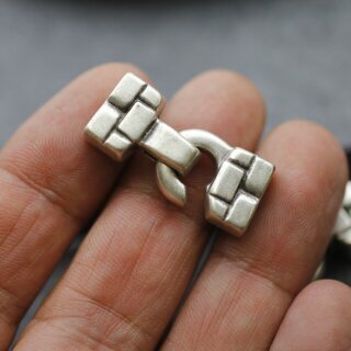 Haken Verschlu Set fr Flaches Leder