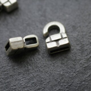 Haken Verschlu Set fr Flaches Leder