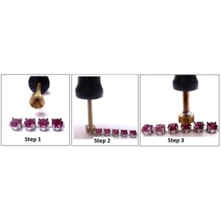 Ketten Fassung fr 12 mm Cushion Square Swarovski Stein