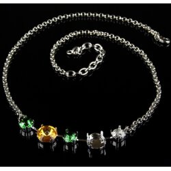 necklace setting for 8 mm Chatons Swarovski Crystals and...