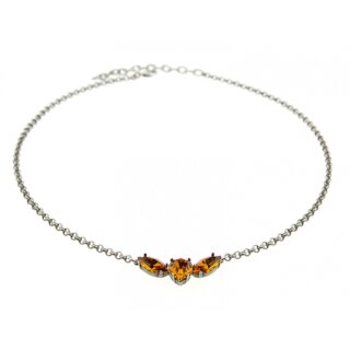 Ketten Fassung fr 15x7 mm Navette und  11x10 mm Heart Swarovski Stein