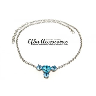 Ketten Fassung fr 8 mm Chatons und 12 mm Cushion Square Swarovski Stein