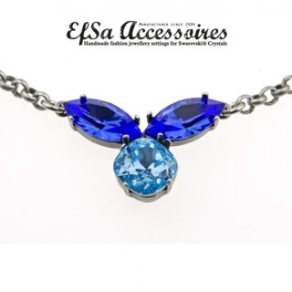 necklace setting for 15x7 mm Navette and 10 mm Cushion...