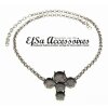 necklace setting for 12 mm Cushion Square and 10, 12 and 14 mm Rivoli Swarovski Crystals