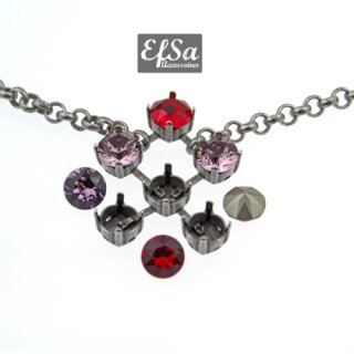 Ketten Fassung fr 8 mm Chatons, Rivoli Swarovski Stein