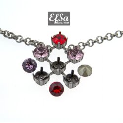 necklace setting für 8 mm Chatons, Rivoli Swarovski Crystals