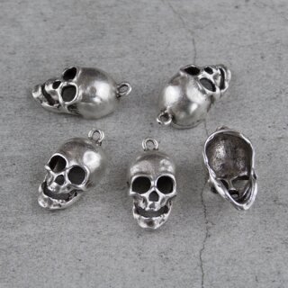 10 Totenkopf Anhänger Silber