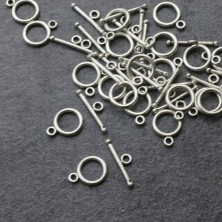 20 Knebelverschluss Sets,  0,8 cm + 1,9 cm
