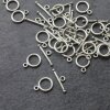 20 pairs  endpiece (ring and rod) Set, ø 0,8 cm + 1,9 cm