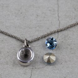 necklace setting for 8 mm Chatons Swarovski Crystals